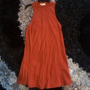 NWOT Forever21 Burnt Orange High Neck Dress | S